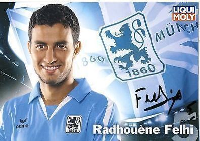 Radhouene Felhi 1860 München 2009-10 Autogrammkarte + A 67114