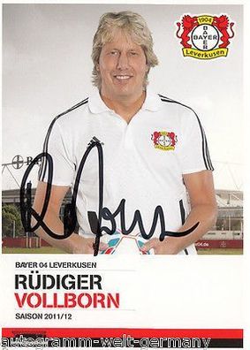 Rüdiger Vollborn Bayer Leverkusen 2011-12 1. Karte TOP + A 67482