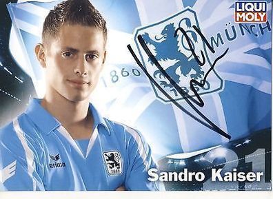 Sandro Kaiser 1860 München 2009-10 Autogrammkarte + A 67115