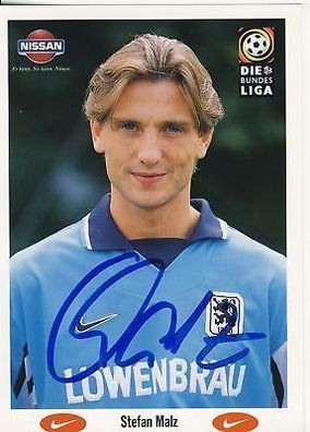 Stefan Malz 1860 München 1997-98 Autogrammkarte + A 67250