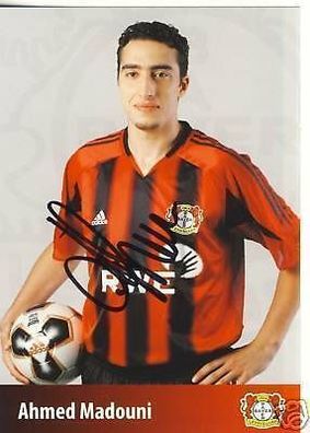Ahmed Madouni Bayer Leverkusen 2005-06 Autogrammkarte + + A 67597