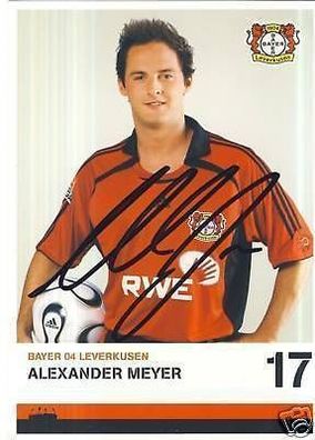 Alexander Meyer Bayer Leverkusen 2006-07 Autogrammkarte + A 67572