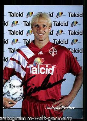 Andreas Fischer Bayer Leverkusen 1993-94 Autogrammkarte + A 67927
