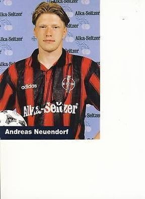 Andreas Neuendorf Bayer Leverkusen 1995-96 Autogrammkarte + A 67879