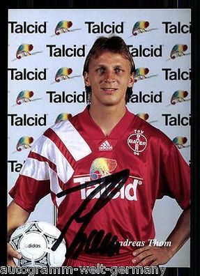 Andreas Thom Bayer Leverkusen 1993-94 Autogrammkarte + A 67928