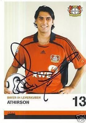 Athirson Bayer Leverkusen 2006-07 Autogrammkarte + A 67574