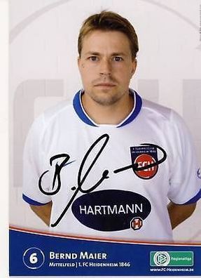 Bernd Maier 1. FC Heidenheim 2008-09 Autogrammkarte+ + A 67543