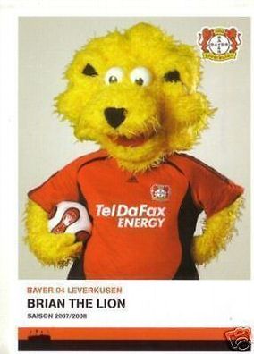 Brian The Lion Bayer Leverkusen 2007-08 2. Karte+ A 67554 OU
