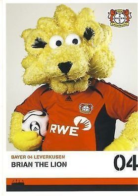Brian the Lion Bayer Leverkusen 2006/07 Autogrammkarte + A 67577 OU