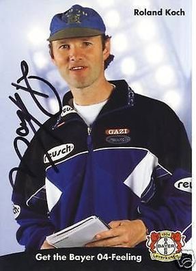 Roland Koch Bayer Leverkusen 1998-99 Autogrammkarte + A 67814