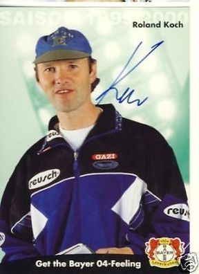 Roland Koch Bayer Leverkusen 1999/00 Autogrammkarte + A 67783