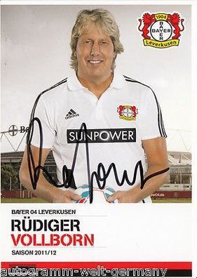 Rüdiger Vollborn Bayer Leverkusen 2011-12 2. Karte TOP + A 67550