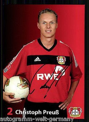 Christoph Preuß Bayer Leverkusen 2003-04 Autogrammkarte + + A 67647