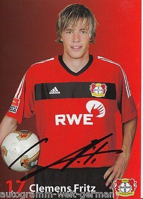 Clemens Fritz Bayer Leverkusen 2003-04 Autogrammkarte + A 67648