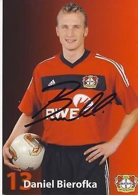 Daniel Bierofka Bayer Leverkusen 2002-03 Autogrammkarte + A 67679