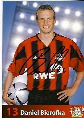 Daniel Bierofka Bayer Leverkusen 2004-05 Autogrammkarte + A 67623