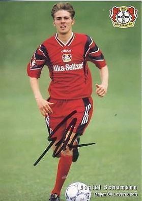 Daniel Schumann Bayer Leverkusen 1996-97 Autogrammkarte + A 67854