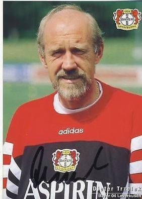 Dieter Trzolek Bayer Leverkusen 1997-98 Autogrammkarte + A 67827