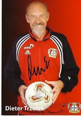 Dieter Trzolek Bayer Leverkusen 2003-04 Autogrammkarte + A 67651