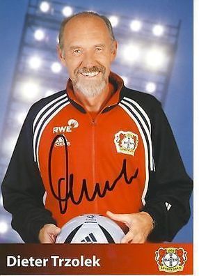 Dieter Trzolek Bayer Leverkusen 2004-05 Autogrammkarte + A 67625