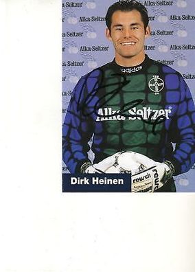 Dirk Heinen Bayer Leverkusen 1995-96 Autogrammkarte + A 67885