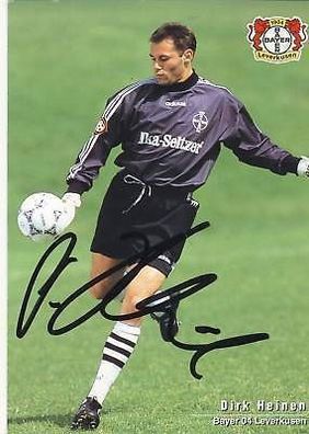 Dirk Heinen Bayer Leverkusen 1996-97 Autogrammkarte + A 67856