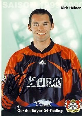 Dirk Heinen Bayer Leverkusen 1999-00 Autogrammkarte + A 67771