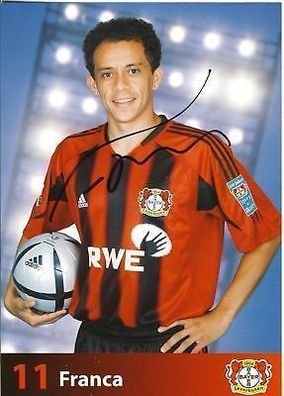 Franca Bayer Leverkusen 2004-05 Autogrammkarte + A 67626