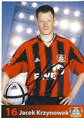 Jacek Krzynowek Bayer Leverkusen 2004/05 Autogrammkarte + + A 67630