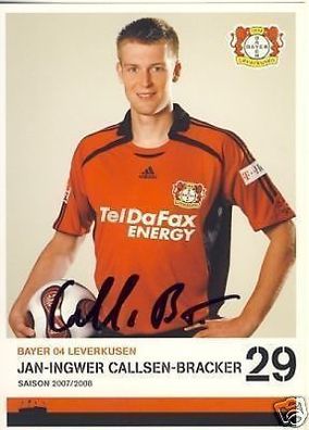 Jan-Ingwer Callsen-Bracker Bayer Leverkusen 2007-08 + A 67560