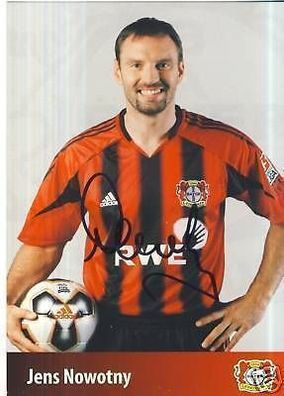 Jens Nowotny Bayer Leverkusen 2005-06 Autogrammkarte + + A 67607