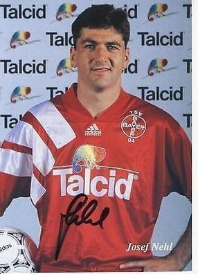 Josef Nehl Bayer Leverkusen 1993-94 Autogrammkarte + A 67933