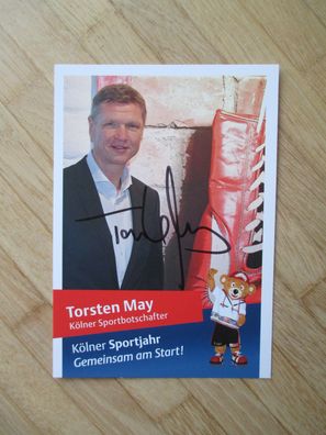 Olympiasieger Boxstar Torsten May - handsigniertes Autogramm!!!