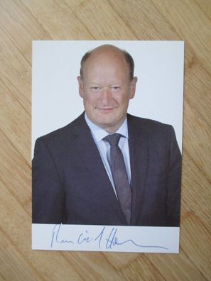 Niedersachsen Minister CDU Reinhold Hilbers - handsigniertes Autogramm!