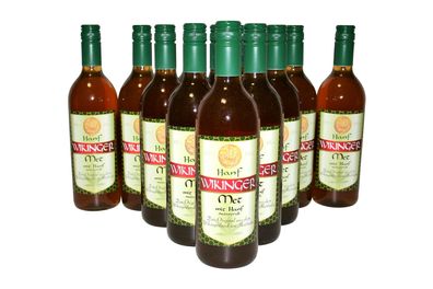 12 Flaschen Behn HANF Wikinger MET Honigwein mit Hanfextrakt 10,0% Vol., 0,75 l Liter