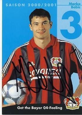 Marco Babic Bayer Leverkusen 2000/01 Autogrammkarte+ + A 67747