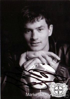 Marko Babic Bayer Leverkusen 2001-02 Autogrammkarte + + A 67713