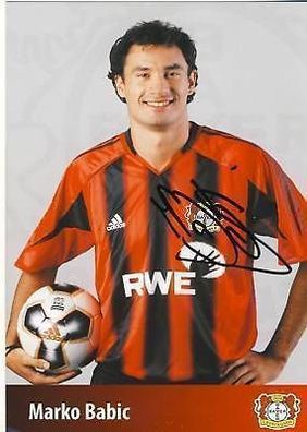 Marko Babic Bayer Leverkusen 2005-06 Autogrammkarte + + A 67611