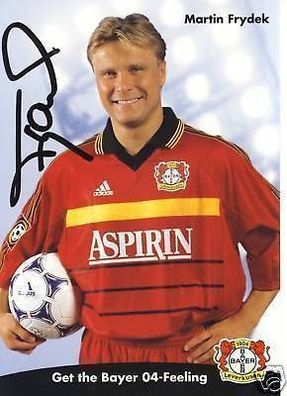 Martin Frydek Bayer Leverkusen 1998-99 Autogrammkarte + A 67809