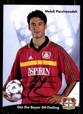 Mehdi Paschazadeh Bayer Leverkusen 1998-99 Autogrammkarte + A 67810