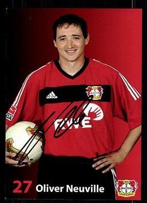 Oliver Neuville Bayern Leverkusen 2003-04 Autogrammkarte + A 67664