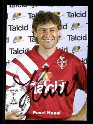 Pavel Hapal Bayer Leverkusen 1994-95 Autogrammkarte + A 67920