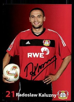 Radoslaw Kaluzny Bayer Leverkusen 2003-04 Autogrammkarte + A 67665