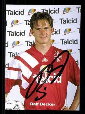 Ralf Becker Bayer Leverkusen 1994-95 Autogrammkarte + A 67921