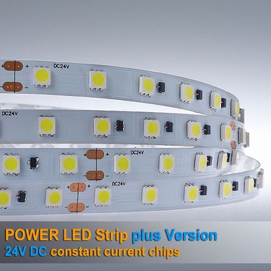 LED Strip 5050 Kaltweiß (6000k) 60W 500CM 24V Stromregler IP20