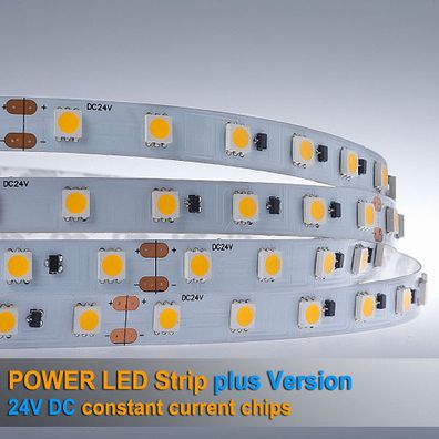 LED Strip 5050 Warmweiß (2700K) 60W 500CM 24V Stromregler IP20