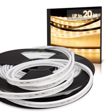 LED Strip RIVO Warmweiß (3000K) CRI92 192W 20 Meter 24V IP65