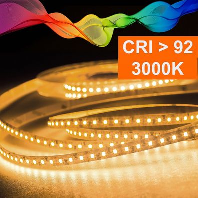 LED Strip 2835 Warmweiß (3000K) CRI 92 36W 5 Meter 24V IP44