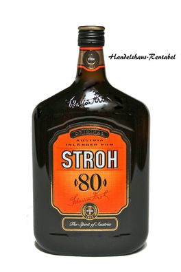 Original Inländer Stroh Rum 80 % Vol. 1 l Liter