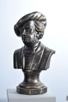 Büste Wagner Musik Komponist Kunst Statue Hand bemalt Unikat